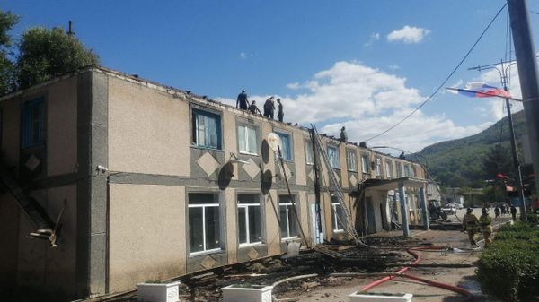 Пожар в Севастополе