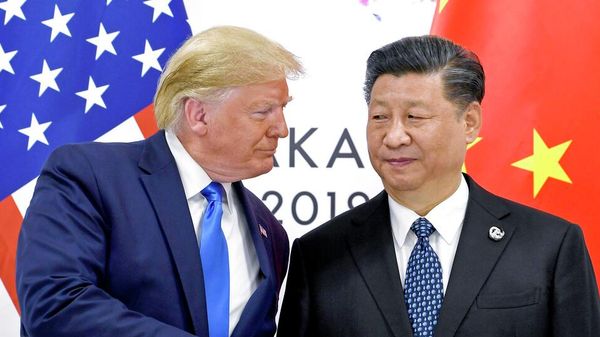 Президент США Дональд Трамп и председатель КНР Си Цзиньпин