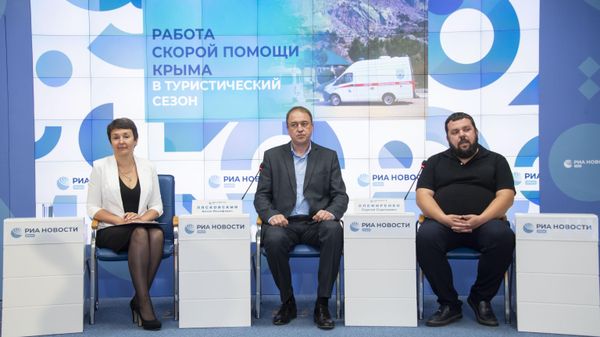 Пресс-конференция Рекордная нагрузка: работа скорой помощи Крыма в туристический сезон.