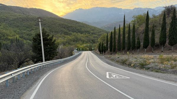 Отремонтированная дорога  Алушта – Судак – Феодосия