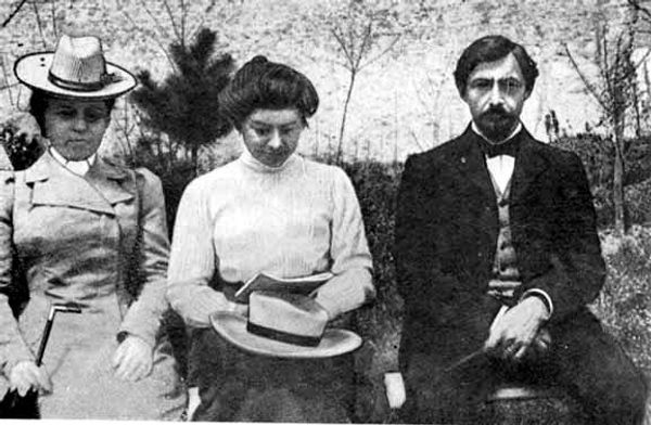 И. Бунин, М. Чехова и С. Лаврова в Ялте в 1900-1902 годах.