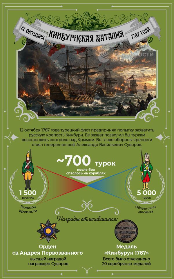 Кинбурнское сражение – инфографика
