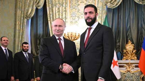 Встреча президента Владимира Путина и президента Сирии Ахмеда аш-Шараа