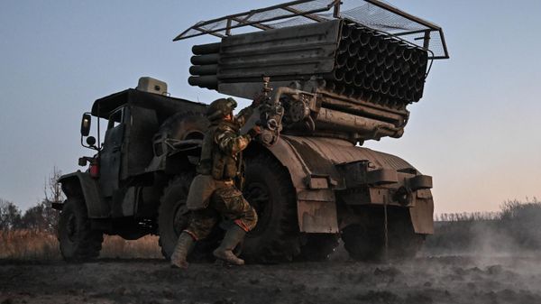 Боевая работа РСЗО Град группировки войск Центр в зоне СВО