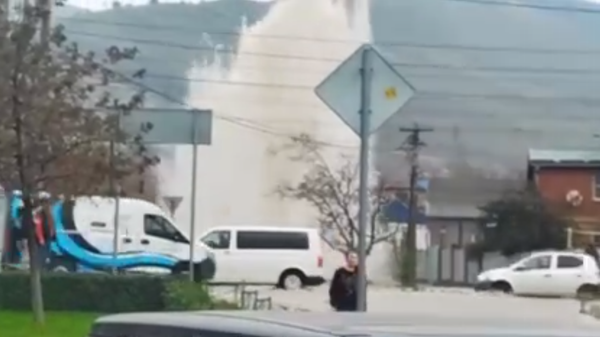 Авария на водоводе в Новороссийске
