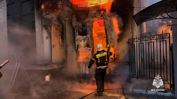 Пожар в здании Краснодарского музыкального театра