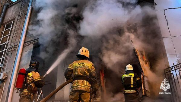 Пожар в здании Краснодарского музыкального театра