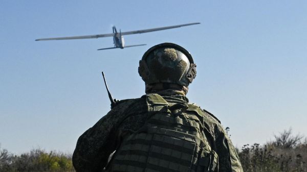Боевая работа расчета БПЛА