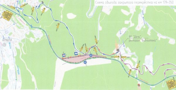 Участок дороги Симферополь-Ялта временно закроют – схема объезда