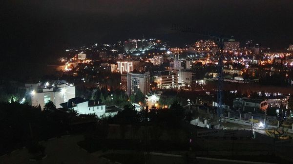 Алушта ночью