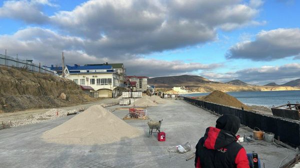 Реконструкция набережной в Коктебеле