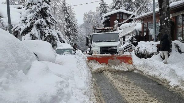 Аномальный снегопад в Сочи