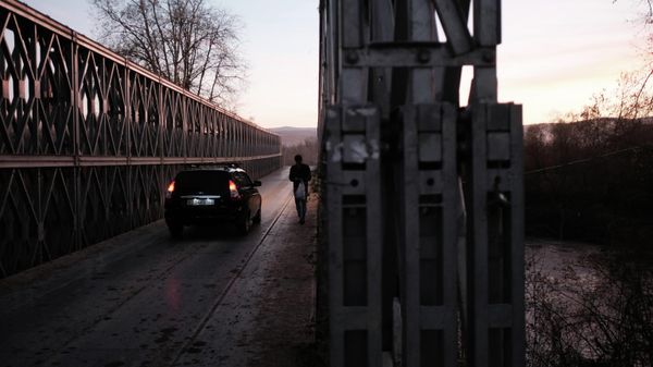 Мост через реку Пшиш на Кубани