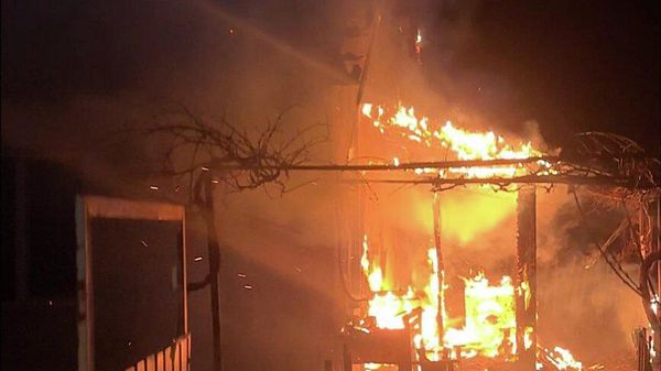 Пожар в Севастополе