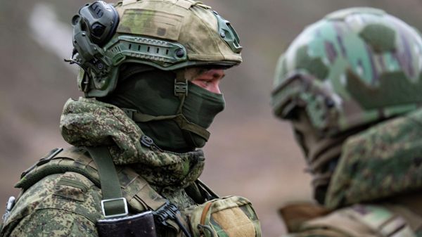 Подготовка контрактников на полигоне ЮВО