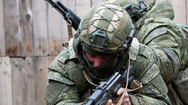 Подготовка контрактников на полигоне ЮВО