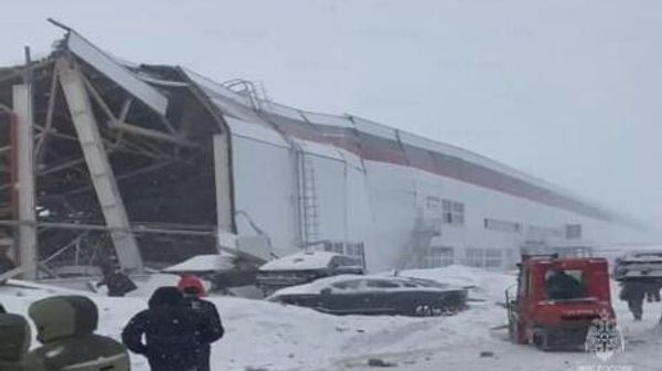 Обвал крыши автозаводе в Липецкой области