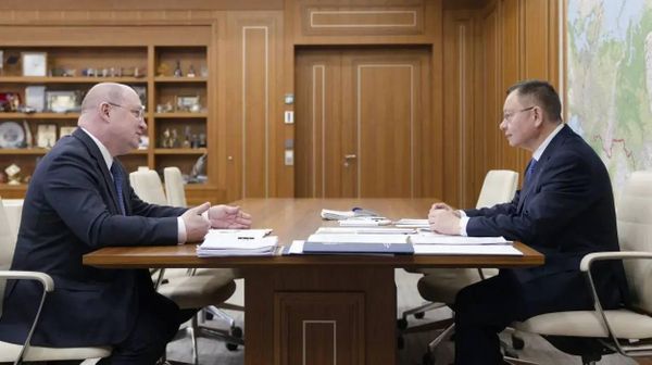 Рабочая встреча Михаила Развожаева с Иреком Файзуллиным 