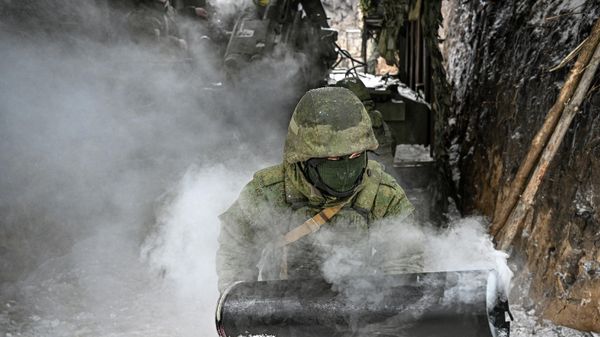 Боевая работа расчета пушки Гиацинт-С 29-го артиллерийского полка на Харьковском направлении СВО