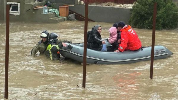 Последствия ливней в Махачкале