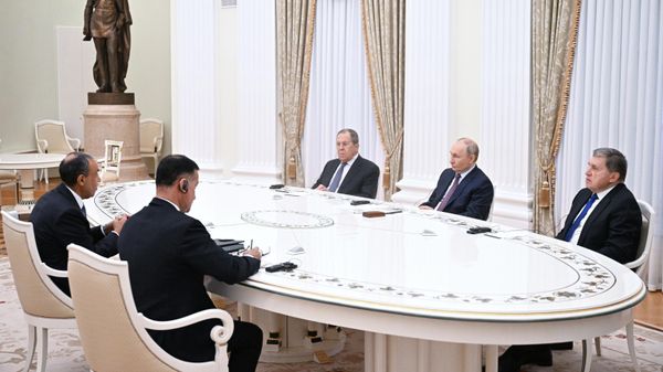 Встреча президента Владимира Путина и главы МИД Египта Бадра Абдельати