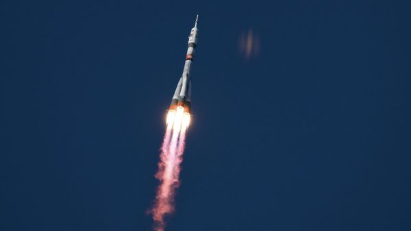 Запуск пилотируемого корабля Союз МС-28 с космодрома Байконур