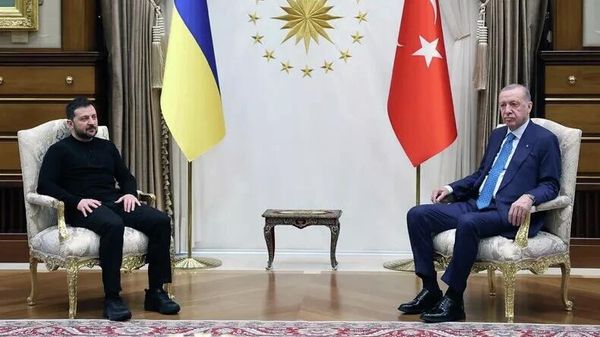 Президент Турции Реджеп Тайип Эрдоган и Владимир Зеленский. Архивное фото