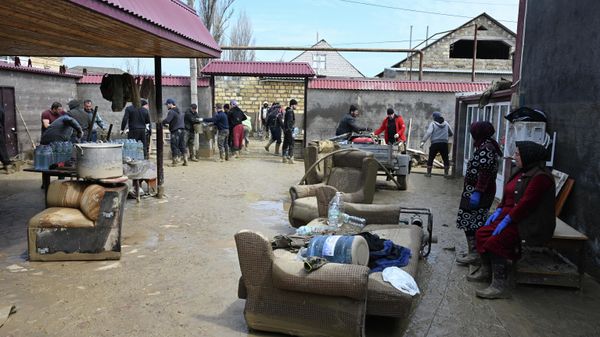 Последствия ливневых дождей в Дагестане