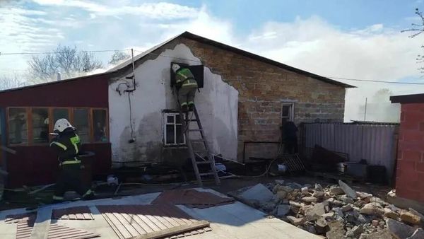Пожар в Джанкойском районе Крыма