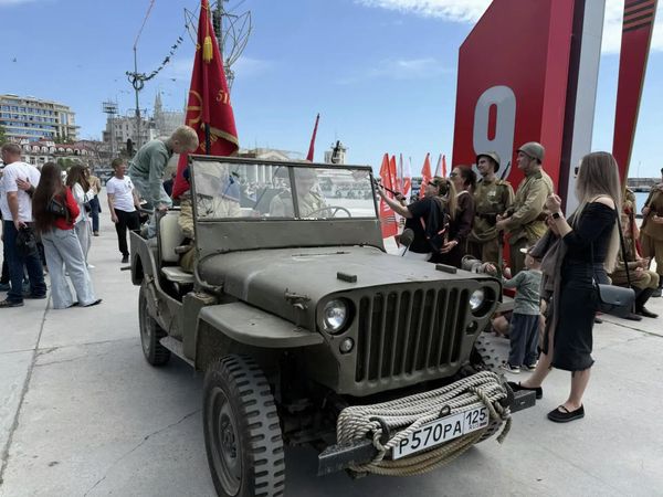 Празднование Дня Победы в Ялте