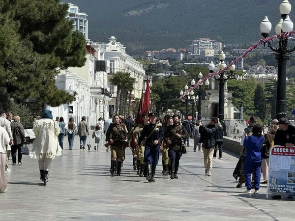 Празднование Дня Победы в Ялте