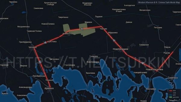 Схема движения грузовиков через АПП Джанкой 