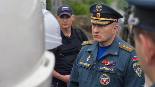 Глава МЧС России Александр Куренков проконтролировал ход ликвидации ЧС в Туапсе