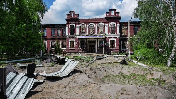 Последствия беспилотной атаки ВСУ в Старобельске (ЛНР)