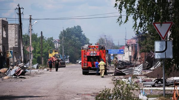 Последствия беспилотной атаки ВСУ в Старобельске (ЛНР)