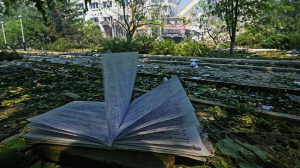 Последствия беспилотной атаки ВСУ в Старобельске (ЛНР)