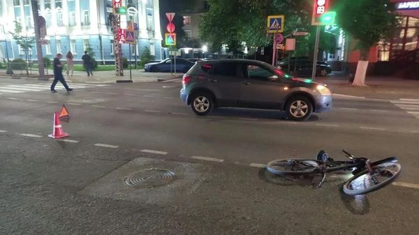 Велосипедист попал под колеса иномарки в центре Симферополя