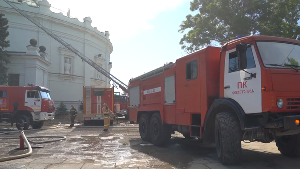Панорама Оборона Севастополя горит после атаки ВСУ