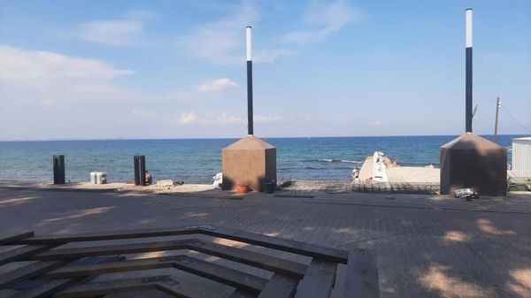 Благоустройство набережной в Феодосии