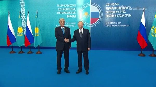 Встреча Путина с Токаевым в Омске