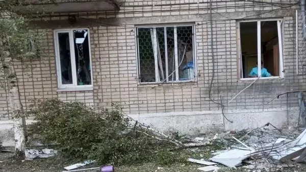 Последствия атаки ВСУ на больницу в Алешках Херсонской области