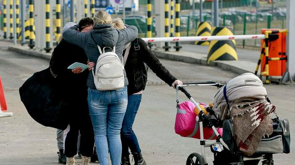 Украинская семья в Польше