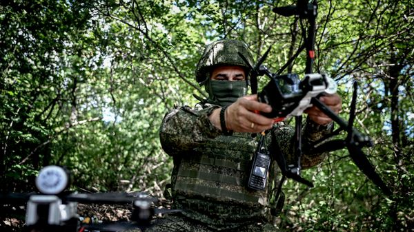 Боевая работа расчета БПЛА