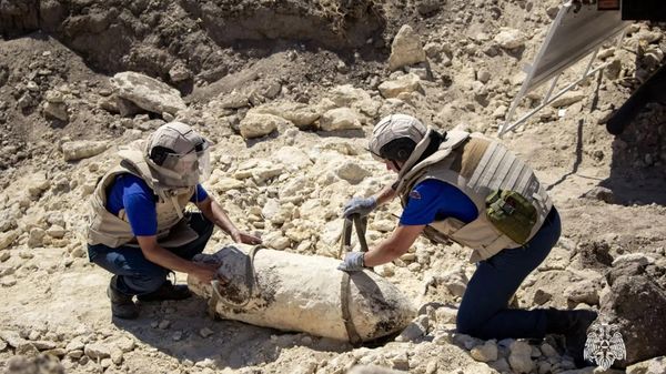 Авиационную бомбу массой 250 кг обнаружили на территории музея истории обороны Аджимушкайских каменоломен в Керчи