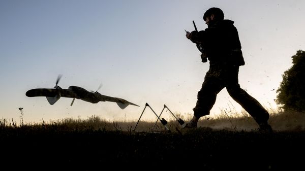 Боевая работа расчета БПЛА