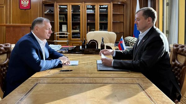 Рабочая встреча губернатора Запорожской области Евгения Балицкого с заместителем Председателя Правительства РФ Маратом Хуснуллиным