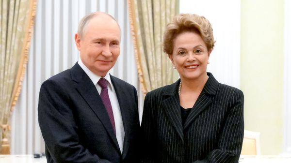 Встреча президента РФ Владимира Путина с президентом Нового банка развития Дилмой Руссефф