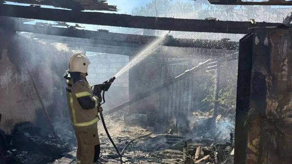 Пожар в Кировском районе Крыма