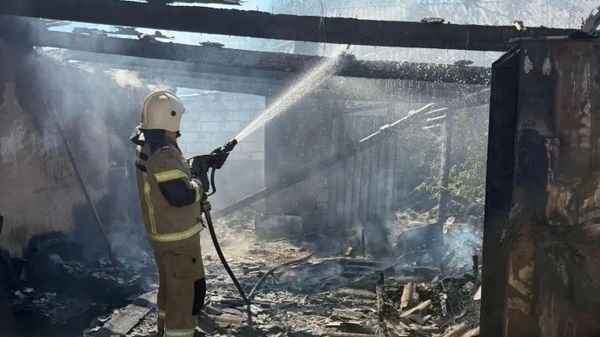 Пожар в Кировском районе Крыма