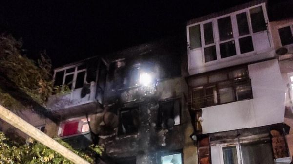 Пожар в Севастополе